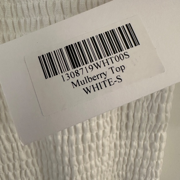 NWT Reformation Mulberry Linen Top, S - Picture 4 of 5